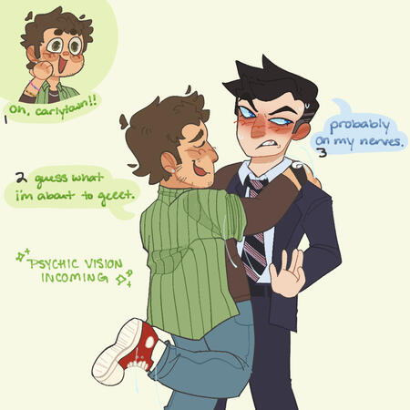 two half body flat color